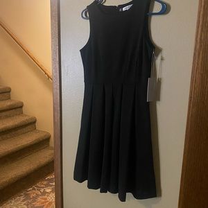 Jennifer Lopez black pleated dress